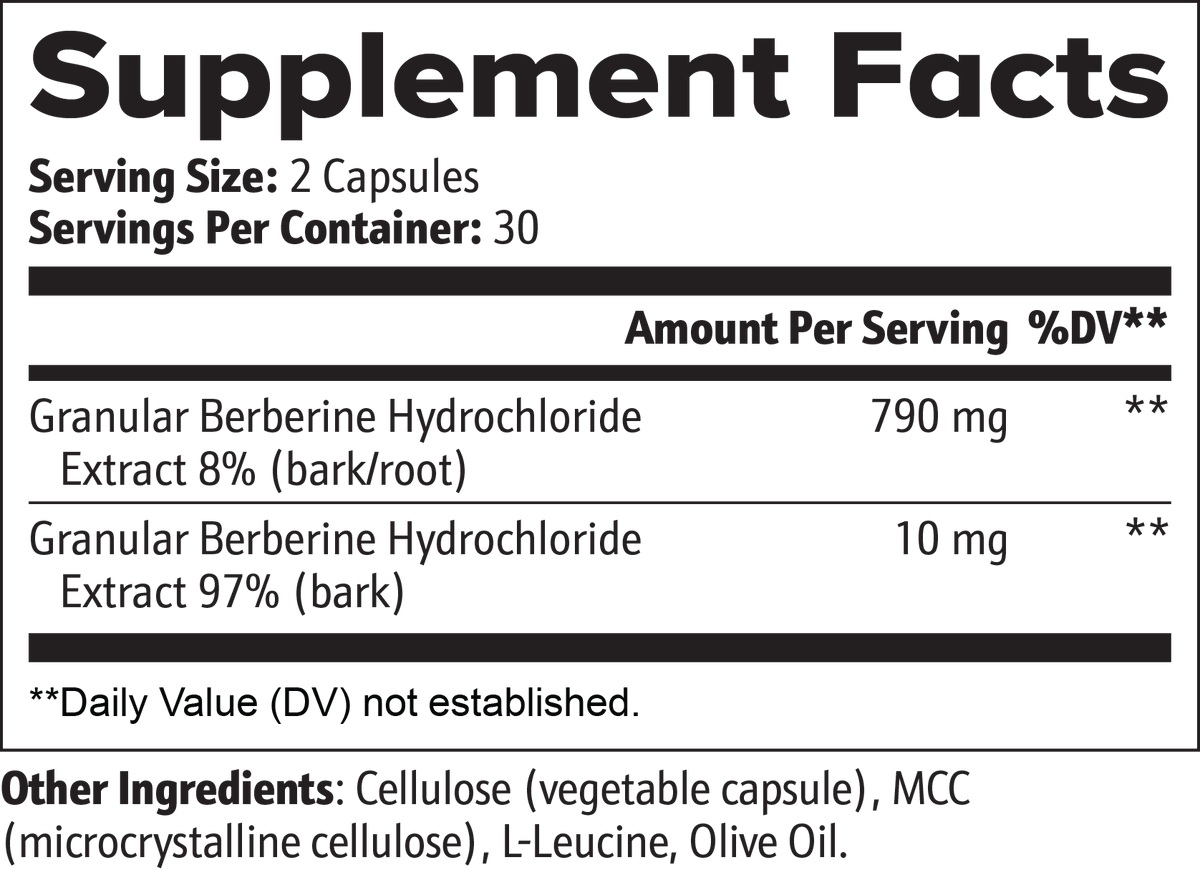MetaboWell Berberine Capsules product information